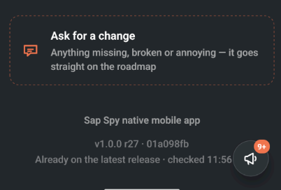 Version line saying Already on the latest release